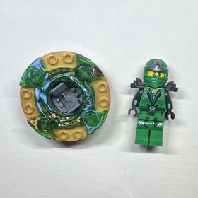LEGO NINJAGO Lloyd zx authentic with Spinjitzu Spinner Disc set 9574