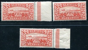 SCHLESWIG 1920 14II-IV ** MNH FLAWLESS VARIETIES 600€(Z4200 - Picture 1 of 2