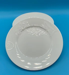 4x PIATTO WEDGWOOD NATURE 20 CM BIANCO OSSO CHINE SEMPLICE ELEGANTE-PERFETTO!! - Foto 1 di 5