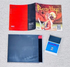 Bloody Wolf (NEC Turbografx 16) Complete Game - Manual & Sleeve - HuCard