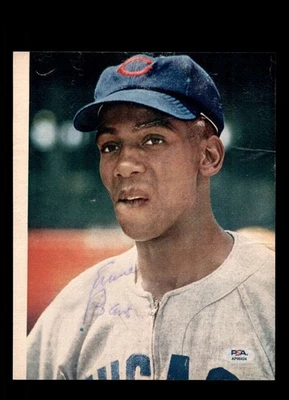 Foto firmada por Ernie Banks PSA ADN de 8x10 autógrafo vintage cachorros Foto 1 de 2