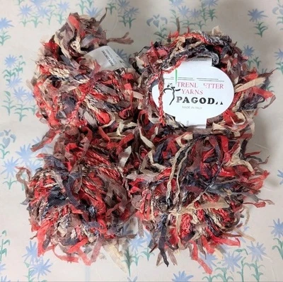 Grupo Trendsetter Hilos Pagoda Arte Hilo NUEVO Desierto Puesta de Sol Naranja Marrón Cinta Foto 1 de 3