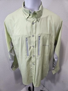 Calcutta men’s long sleeve performance fishing shirt, Olive, large - Picture 1 of 6