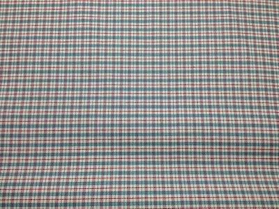 TELA PARA CORTINAS TAPICERÍA RAYAS SARGA ROJA VERDE 100% ALGODÓN POR YARDA 54" W Foto 1 de 4