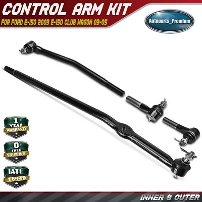 Extremo de barra de amarre interior y exterior delantero 4 piezas para Ford E-150 E-150 Econoline/Club Wagon Foto 1 de 4