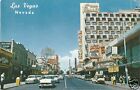 Org Vintage 1950S Las Vegas Pc- Fremont Street- Car- Hotels- Casinos- Pm 1958