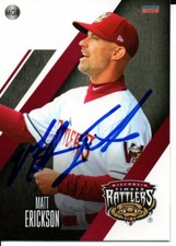 Matt Erickson 2018 Wisconsin Timber Rattlers Signed Card