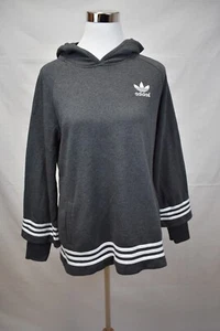 Adidas Originals 3 Striped Youth Gray Hoodie Pullover Size XL - Picture 1 of 4