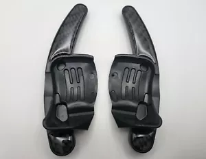 Carbon Fibre Paddle Shift Extensions DSG FITS Golf 5 6 GTI Golf R MK5 MK6 R32 - Picture 1 of 12