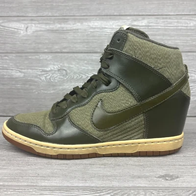 Nike Dunk Sky Hi Women's Size 9.5 Essential Olive Green Hidden Wedge Shoes - Image 1 of 4