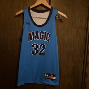 Camiseta deportiva de baloncesto Under Armour Magic para niños talla M #32 Shaq O’Neil retirada - Imagen 1 de 7
