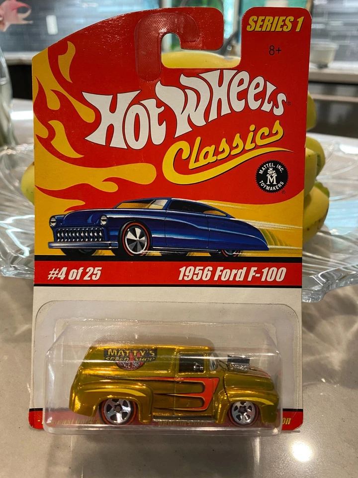 Hot Wheels Classiques Série 1 - Ford F-100 1956 En Or Redline 5SP #4/25 - Photo 1/1