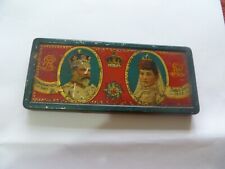 Coronation of King Edward V11 Commemorative Tin Box with Serviette/Napkin 