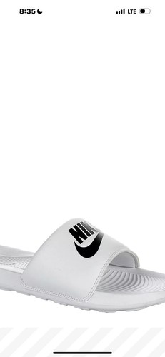 *NUOVO* Uomo NIKE VICTORI ONE SLIDES BIANCO 10