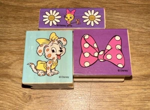 Vintage Walt Disney Stempel Welpe Hund Sammlerstück Dalmatiner Minnie Schleife Ente - Bild 1 von 15