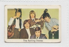 Dutch Gum Card Unnumbered Set 3 Group 3 (1968 Sweden) - The Rolling Stones