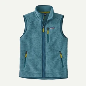Patagonia Men's Size XL Retro Pile Fleece Vest Full Zip Outdoor - Wetland Blue - Picture 1 of 2
