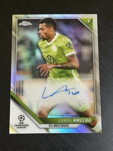 2021-22 Topps Chrome UCL - Lukas Nmecha Chrome Autographs #CA-LN Auto - Picture 1 of 2