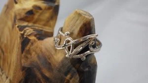 Vintage Sterling Silver 925 Ring Letter A Fancy Script Atlanta Braves ATL USA - Picture 1 of 8