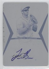 2012 Leaf Ultimate Draft Printing Plate Cyan 1/1 Jeremy Baltz #BA-JB5 Auto 0t3