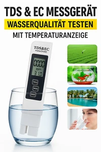 TDS Messgerät Tester für Trinkwasser Leitwertmessgerät Wassertest Pooltester - Bild 1 von 12