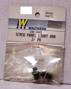 Brawa/Walthers~186-3443~Screw Panel Light, Green~2 Per Pack~NOS~OOP - Picture 1 of 1