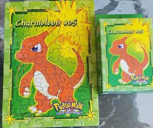 RARE Vintage Pokemon Charmeleon #05 Mini 50 Piece Puzzle 5"X7" (1999) COMPLETE