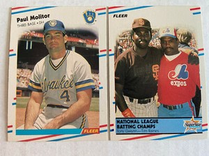 1988 FLEER BASE #1-250 BASEBALL CARDS YOU PICK COMPLETE YOUR SET SINGLE ROOKIE