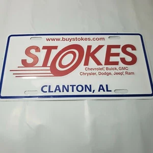 Stokes Chevrolet Buick GMC Chrysler Dodge Jeep Ram Clanton Al. PLACA DE LICENCIA - Imagen 1 de 1