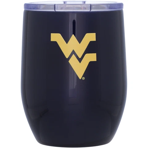 West Virginia Mountaineers 16oz. Game Day Stainless Curved Tumbler Cover