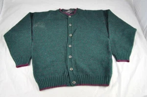 Suéter Vintage Lana Tejido Verde Multicolor Damas Grande L G34 - Imagen 1 de 12