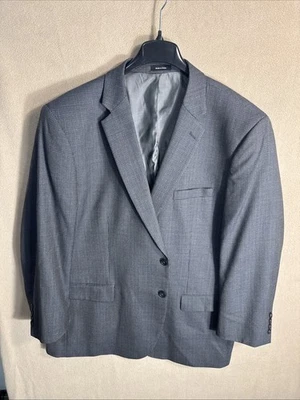 Joseph & Feiss Gold 54R ajuste ejecutivo gris azul pata de gallo 100 % lana 2 botones Foto 1 de 4