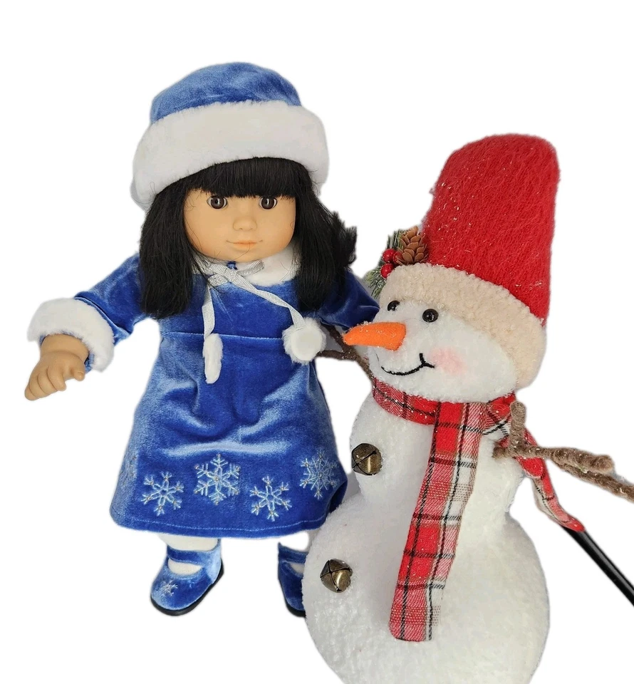  Muñeca American Girl Bitty Twin Chica Asiática con Campanas Plateadas Conjunto Retirado 2005 Foto 1 de 4