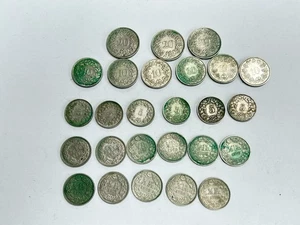 LOTTO 26 MONETE SVIZZERE OLD SWISS COIN - Picture 1 of 2