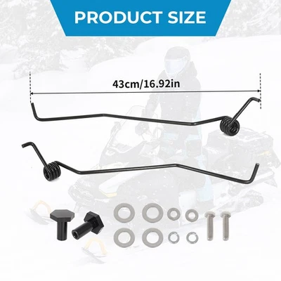 For Polaris Arctic Cat Ski Doo Yamaha General Snowmobile Ice Snow Scratchers Kit - Image 1 of 4