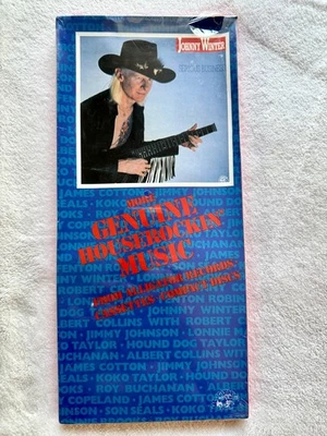 JOHNNY WINTER SEALED LONGBOX. CD BOX SERIOUS BUSINESS ALBUM ROUTE 90 UNSEEN EYE - Image 1 of 4