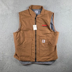 Tyndale Heavyweight FR Vest Mens XL Brown Flame Resistant HRC4 USA Made - Picture 1 of 11