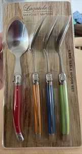 Laguiole Mayonet Maison Spoons Colourful Handles Brand New - Picture 1 of 2