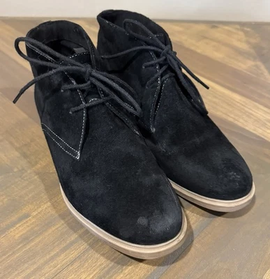 Hush Puppies Moyen Negro Gamuza Chukka Bota Zapato Mujer Talla 9 Foto 1 de 4