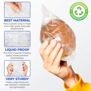 2000 Saddle Bags 6.5" X 6.25" Clear Plastic Deli Flip Top Sandwich Bulk Perfect - Picture 1 of 7