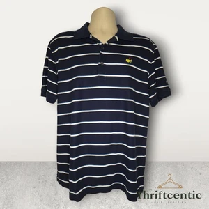 Polo a rayas Masters Collection para hombre talla grande azul - Imagen 1 de 3