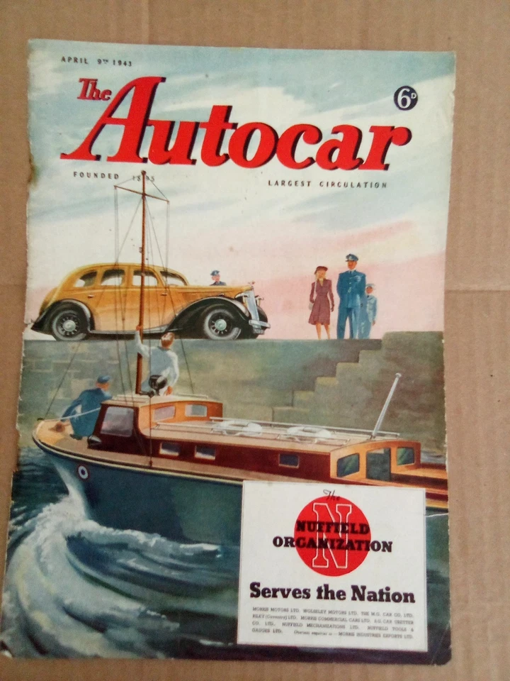 "ADVERTISEMENT - VERY RARE 1943 NUFFIELD (MG, Riley Morris) Original Colour..... - Image 1 of 1