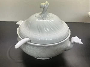 Vintage LORENZ HUTSCHEN REUTHER Germania Ironstone zuppiera coperchio e mestolo - Foto 1 di 13