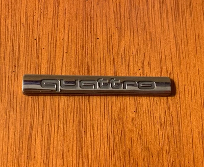 2005-2010 Audi A6 Quattro Emblem Badge Logo Letters Symbol Rear Chrome - Image 1 of 2