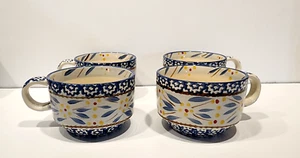 Temp-tations Alte Welt Blau Kaffee/Teetassen 9 Unzen 4er Set - Bild 1 von 3