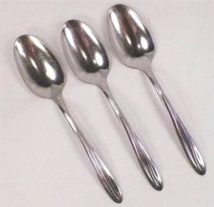 3 dynamische ovale Suppenlöffel Löffel Edelstahl Superior Vintage Wirbelgriff - Bild 1 von 5