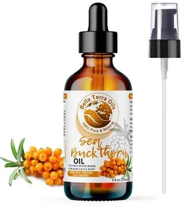 Aceite de espino amarillo prensado en frío orgánico 100 % puro piel cruda cabello rostro antienvejecimiento - Imagen 1 de 13