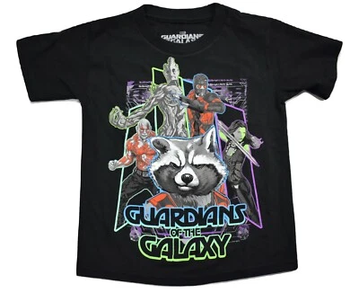 Marvel  Boys Guardians Of The Galaxy Starlord, Rocket, Groot Shirt New XS (4) - Image 1 of 4