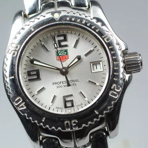 [Exc+5] TAG HEUER Professional 200m WT1416 Silver Quartz Women’s Watch 26mm JP - Picture 1 of 10