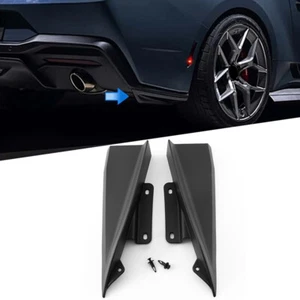 Black RTR Style Rear Bumper Canard Splitters For Ford Mustang S650 GT 2024-2025 - Picture 1 of 13